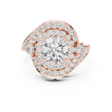 2.85 CT Round Lab Grown Diamond Ring | WOKE