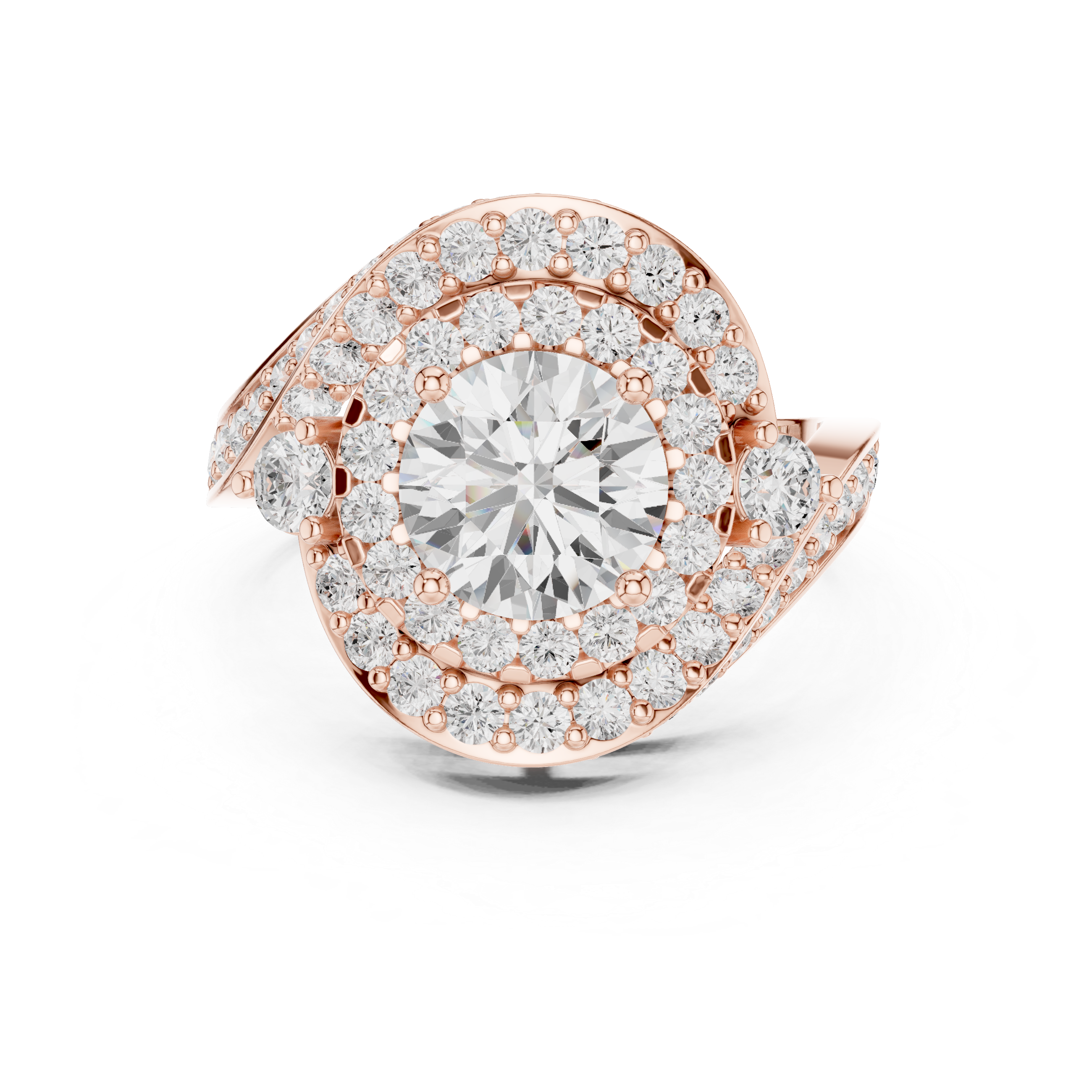 2.85 CT Round Lab Grown Diamond Ring | WOKE