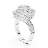 2.85 CT Round Lab Grown Diamond Ring | WOKE