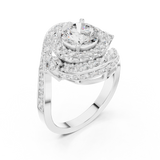 2.85 CT Round Lab Grown Diamond Ring | WOKE