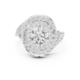 2.85 CT Round Lab Grown Diamond Ring | WOKE