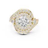 2.85 CT Round Lab Grown Diamond Ring | WOKE