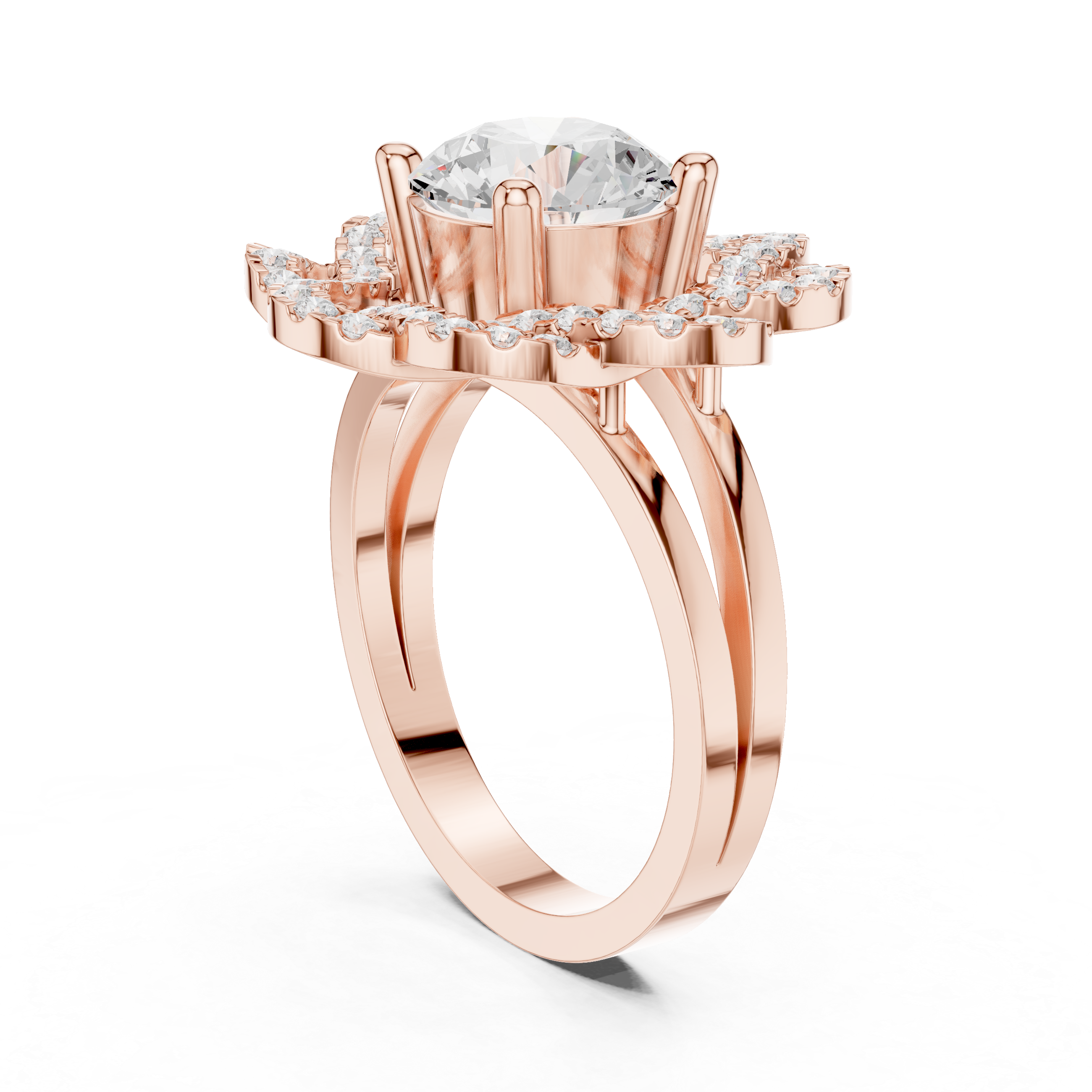 2.44 CT Round Lab Grown Diamond Ring | WOKE