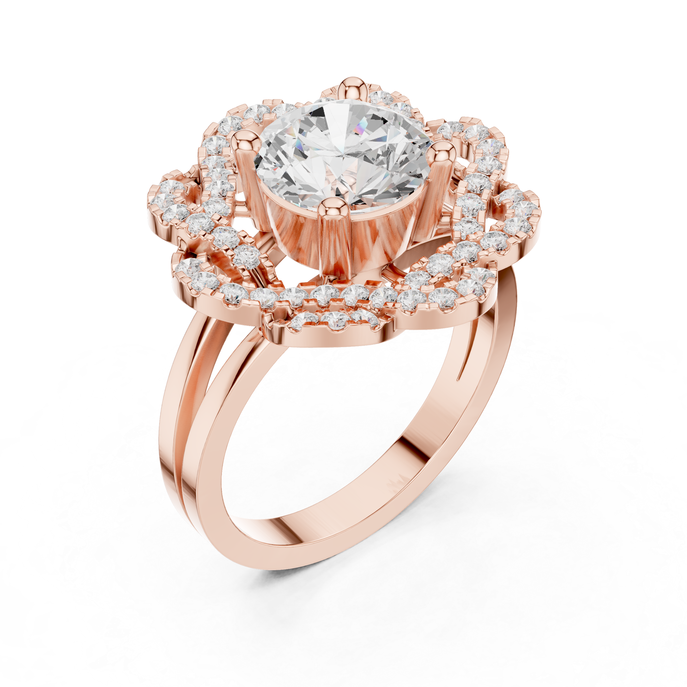 2.44 CT Round Lab Grown Diamond Ring | WOKE