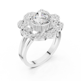 2.44 CT Round Lab Grown Diamond Ring | WOKE