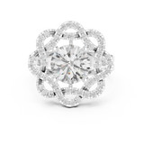2.44 CT Round Lab Grown Diamond Ring | WOKE