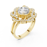 2.44 CT Round Lab Grown Diamond Ring | WOKE