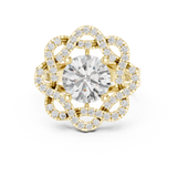 2.44 CT Round Lab Grown Diamond Ring | WOKE