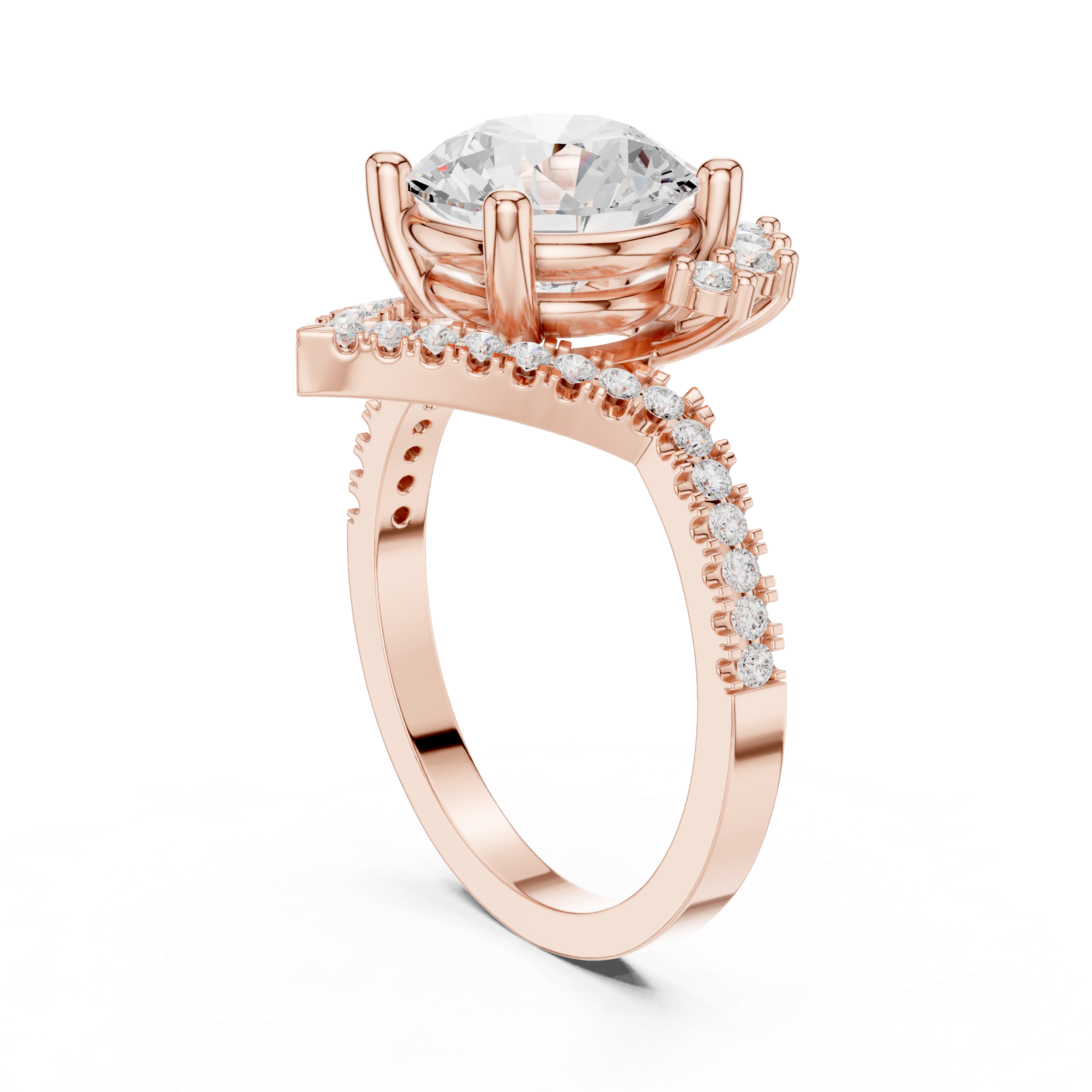 2.777 CT Marquise,Pear & Round Lab Grown Diamond Ring | WOKE