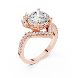 2.777 CT Marquise,Pear & Round Lab Grown Diamond Ring | WOKE