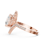 2.777 CT Marquise,Pear & Round Lab Grown Diamond Ring | WOKE