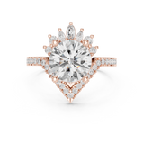 2.777 CT Marquise,Pear & Round Lab Grown Diamond Ring | WOKE