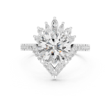 2.777 CT Marquise,Pear & Round Lab Grown Diamond Ring | WOKE