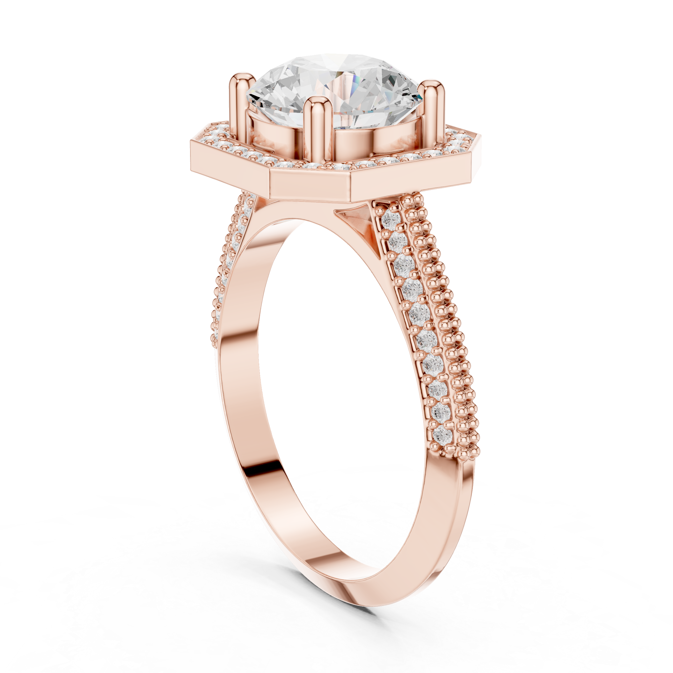2.448 CT  Round Lab Grown Diamond Ring | WOKE