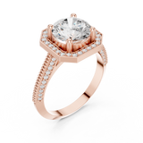 2.448 CT  Round Lab Grown Diamond Ring | WOKE