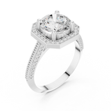 2.448 CT  Round Lab Grown Diamond Ring | WOKE