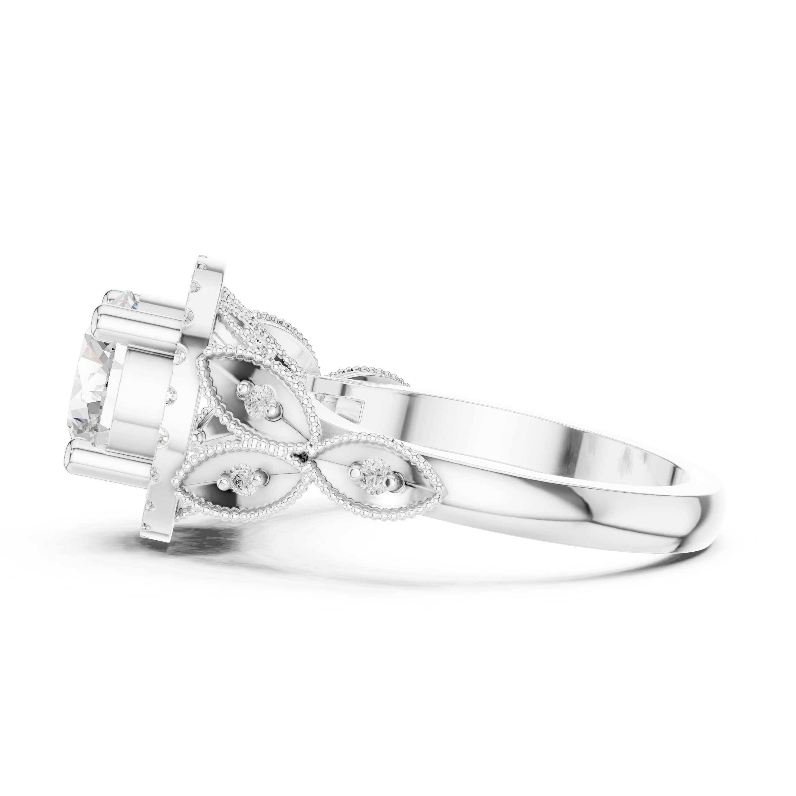 2.332 CT Round Lab Grown Diamond Ring | WOKE