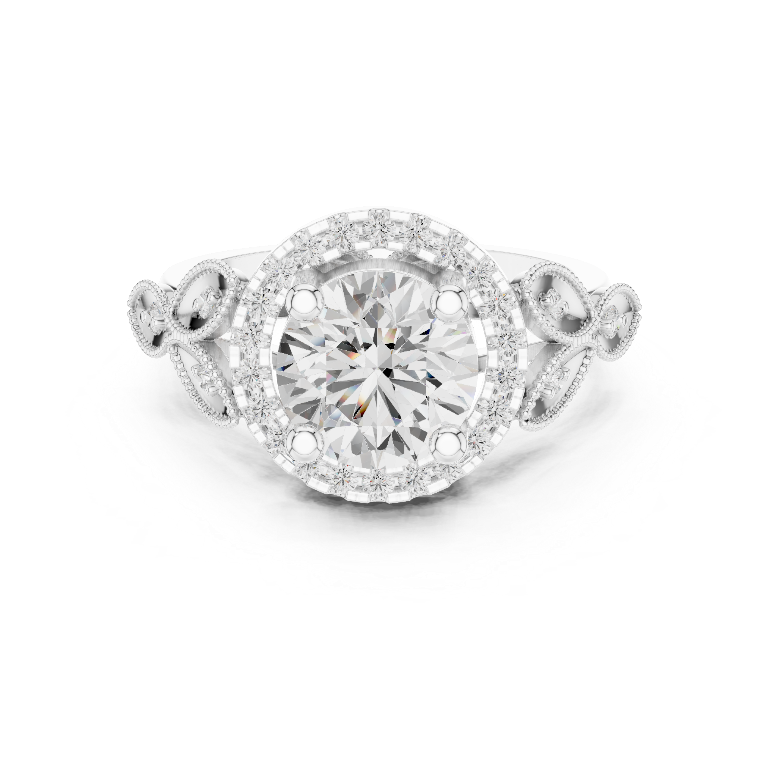 2.332 CT Round Lab Grown Diamond Ring | WOKE