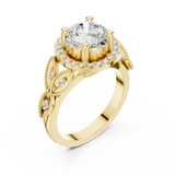 2.332 CT Round Lab Grown Diamond Ring | WOKE