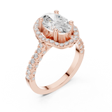 2.594 CT Oval & Round Lab Grown Diamond Ring | WOKE (Copy)