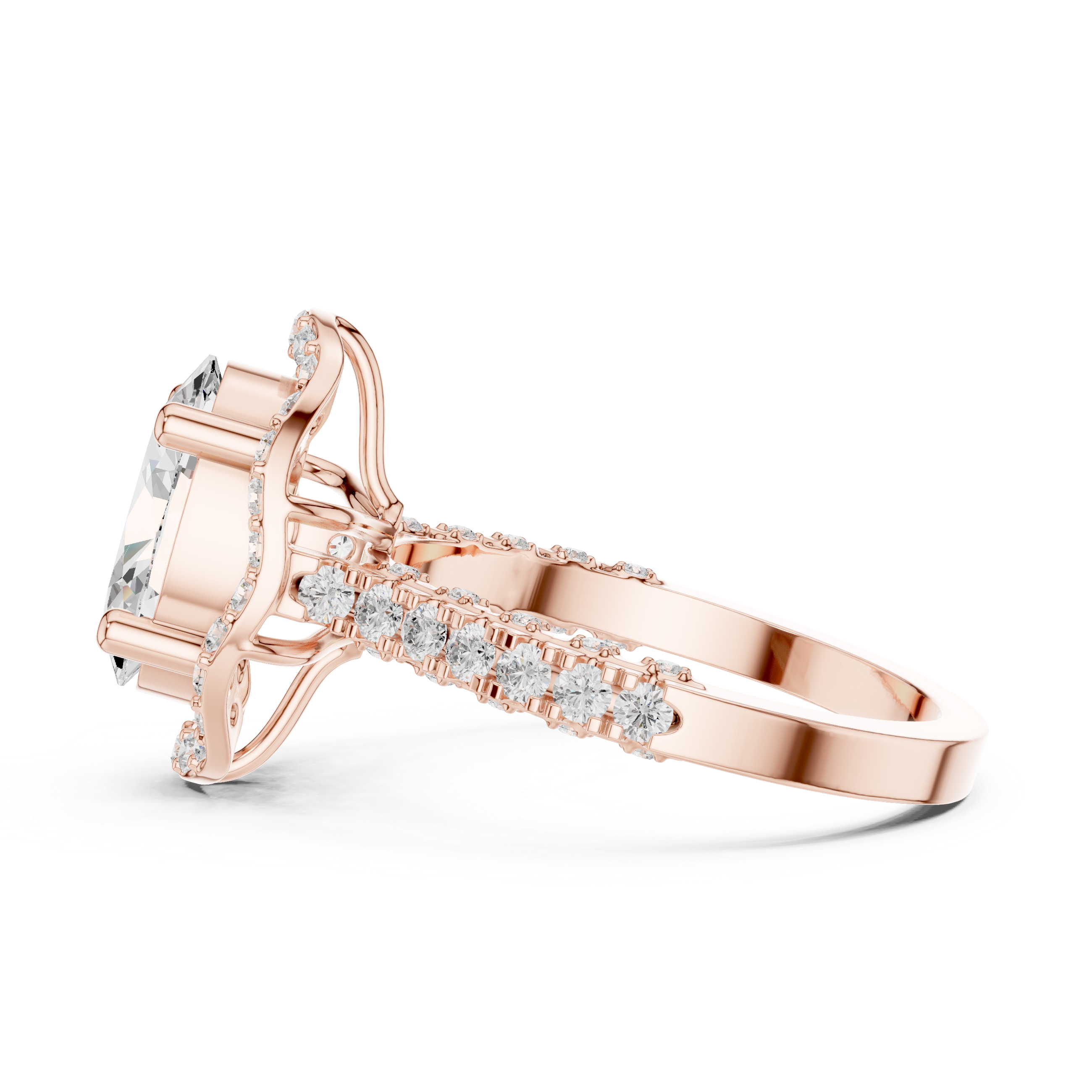 2.594 CT Oval & Round Lab Grown Diamond Ring | WOKE (Copy)