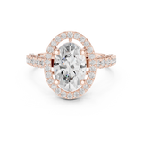 2.594 CT Oval & Round Lab Grown Diamond Ring | WOKE (Copy)