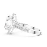 2.594 CT Oval & Round Lab Grown Diamond Ring | WOKE (Copy)