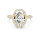 2.594 CT Oval & Round Lab Grown Diamond Ring | WOKE (Copy)