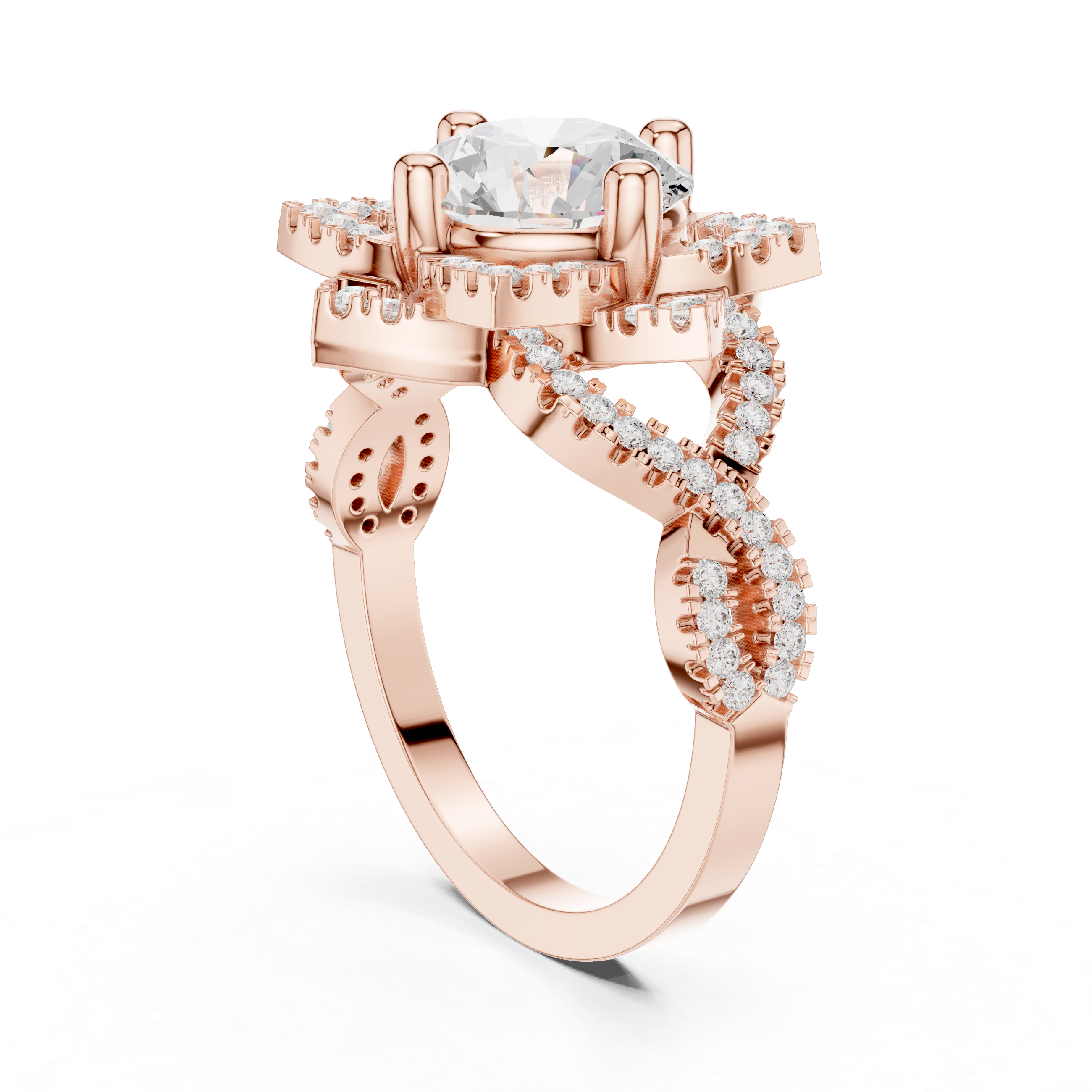 2.424 CT Round Lab Grown Diamond Ring | WOKE