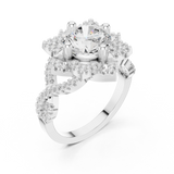 2.424 CT Round Lab Grown Diamond Ring | WOKE