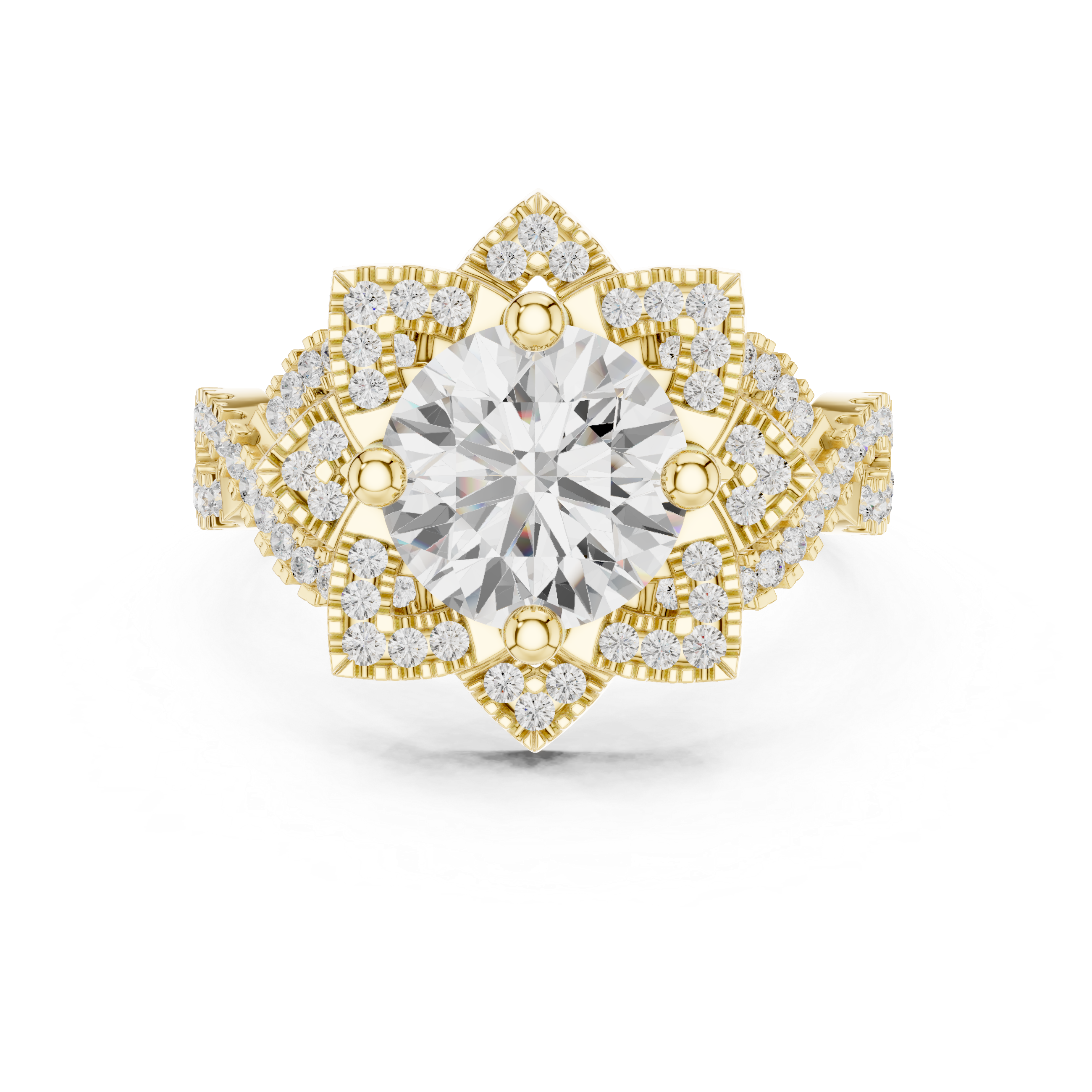 2.424 CT Round Lab Grown Diamond Ring | WOKE