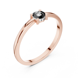 0.018 CT Round Lab Grown Diamond Ring | WOKE