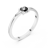 0.018 CT Round Lab Grown Diamond Ring | WOKE