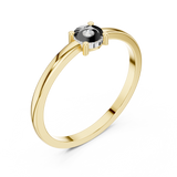 0.018 CT Round Lab Grown Diamond Ring | WOKE