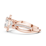 1.505 CT Oval & Round Lab Grown Diamond Ring | WOKE