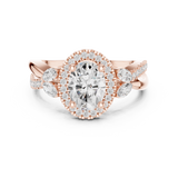 1.505 CT Oval & Round Lab Grown Diamond Ring | WOKE