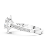 1.382CT Oval & Round Lab Grown Diamond Ring | WOKE