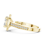 1.382CT Oval & Round Lab Grown Diamond Ring | WOKE
