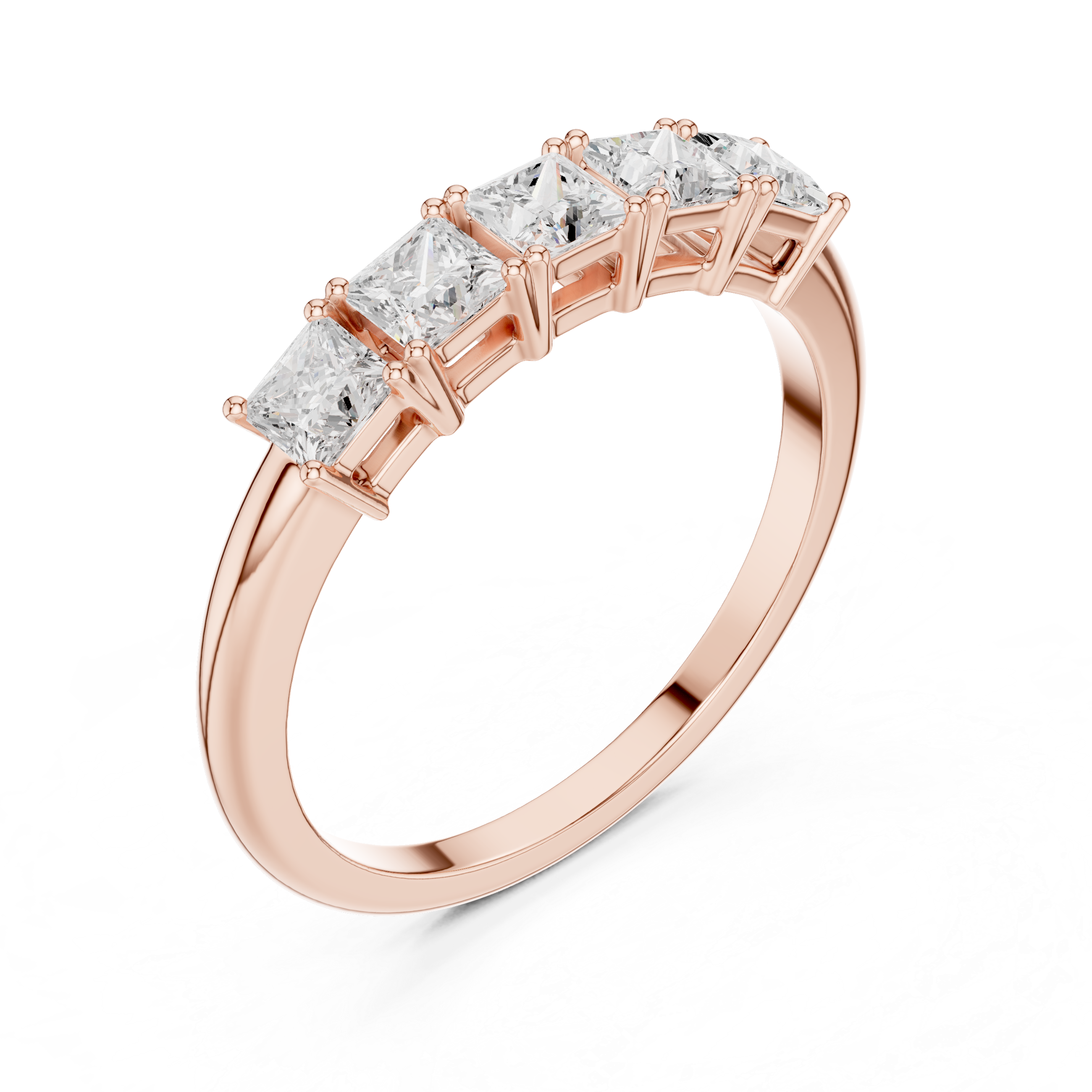 0.65 CT Princess Cut Lab Grown Diamond Ring | WOKE