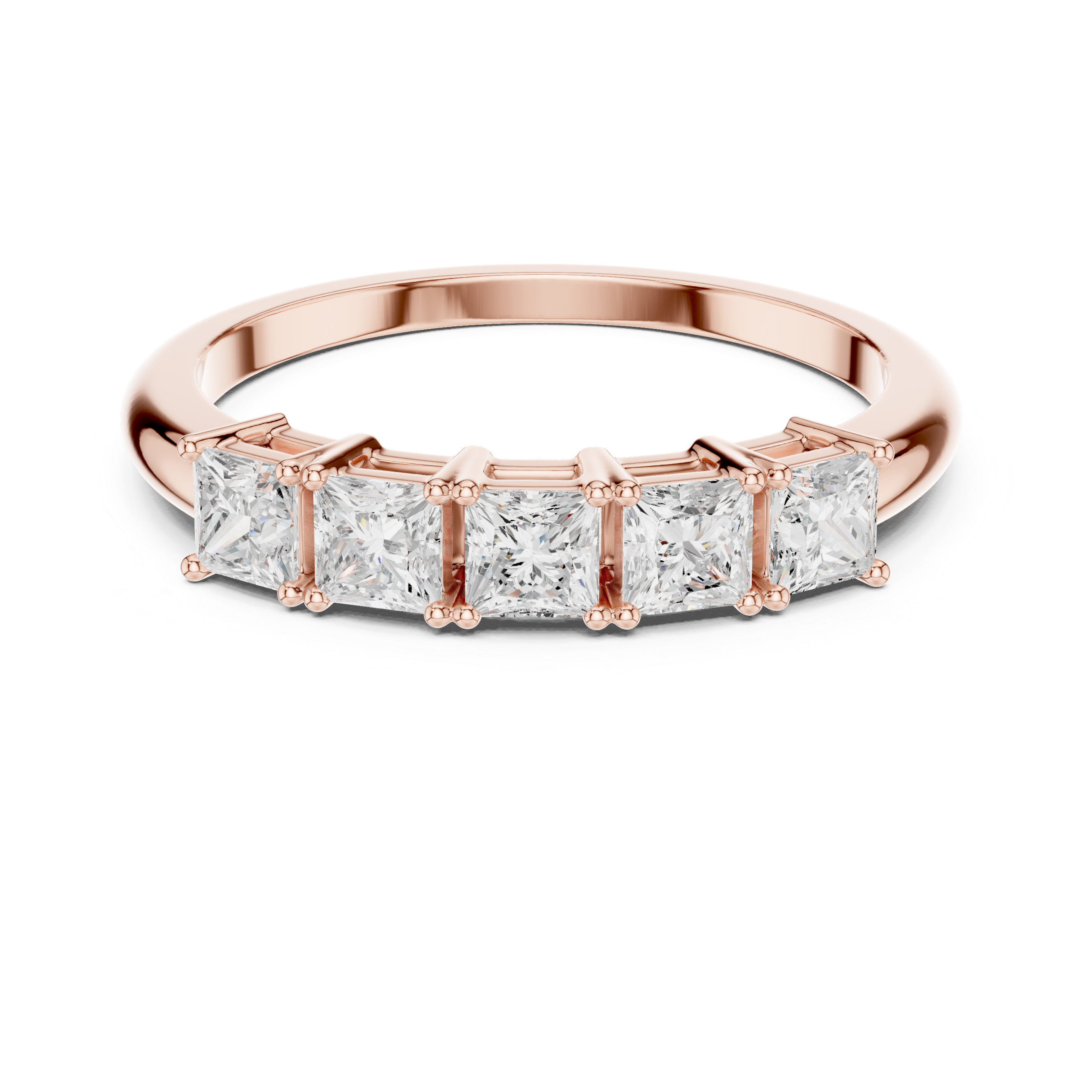 0.65 CT Princess Cut Lab Grown Diamond Ring | WOKE