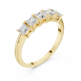 0.65 CT Princess Cut Lab Grown Diamond Ring | WOKE