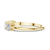 0.65 CT Princess Cut Lab Grown Diamond Ring | WOKE