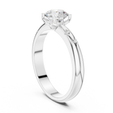 0.89 CT Round Lab Grown Diamond Ring | WOKE