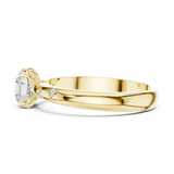 0.89 CT Round Lab Grown Diamond Ring | WOKE