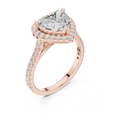 2.712 CT Heart shape Lab Grown Diamond Ring | WOKE