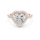 2.712 CT Heart shape Lab Grown Diamond Ring | WOKE