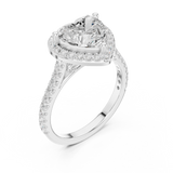 2.712 CT Heart shape Lab Grown Diamond Ring | WOKE