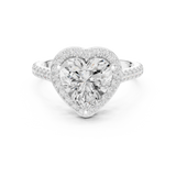 2.712 CT Heart shape Lab Grown Diamond Ring | WOKE