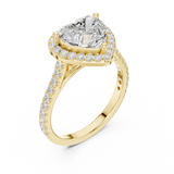 2.712 CT Heart shape Lab Grown Diamond Ring | WOKE