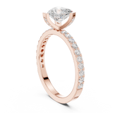 0.42 CT Heart shape Lab Grown Diamond Ring | WOKE